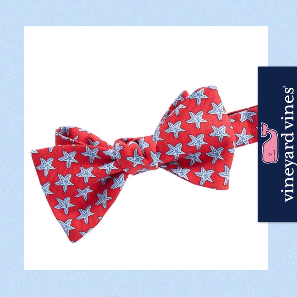 Vineyard Vines Vintage Star Bow Tie Men OS NEW